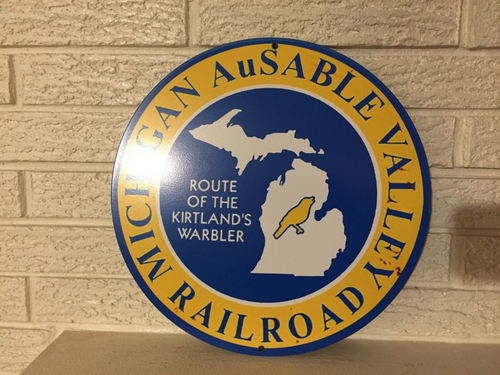 Michigan AuSable Valley Railroad - Sign (newer photo)